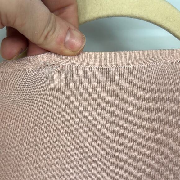 Lafayette 148 New York Silk Blend Pink Buttoned Fitted Tank & Cardigan - Picture 9 of 12